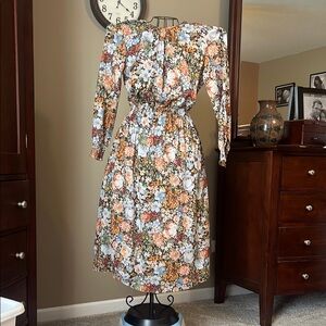 Floral Long Sleeve Dress